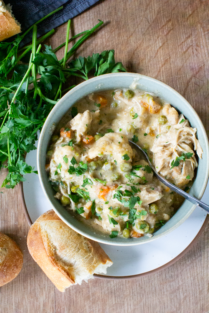 homemade chicken and dumplings soup