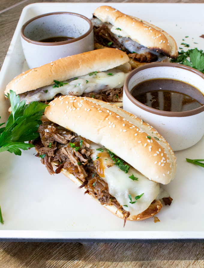 easy crockpot french dip