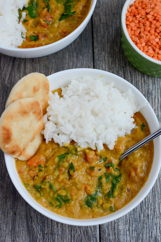 instant pot red lentil dal
