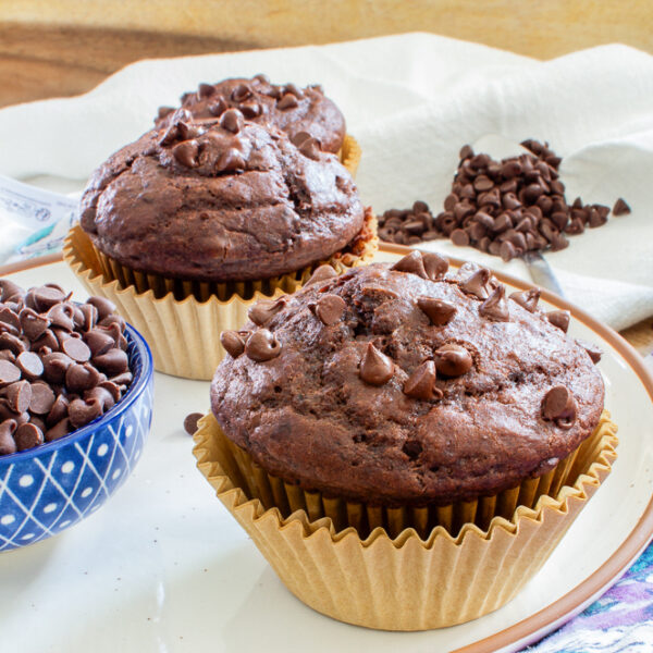 healthy chocolate muffins