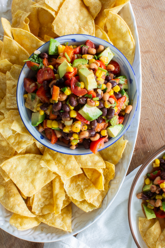 vegan gluten free cowboy caviar appetizer recipe