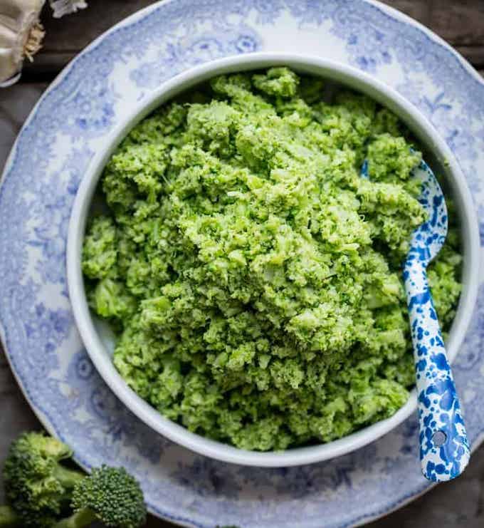 garlic mashed broccoli