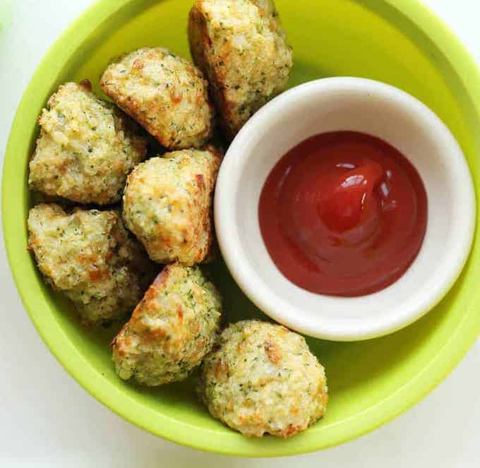 homemade cheesy broccoli tots