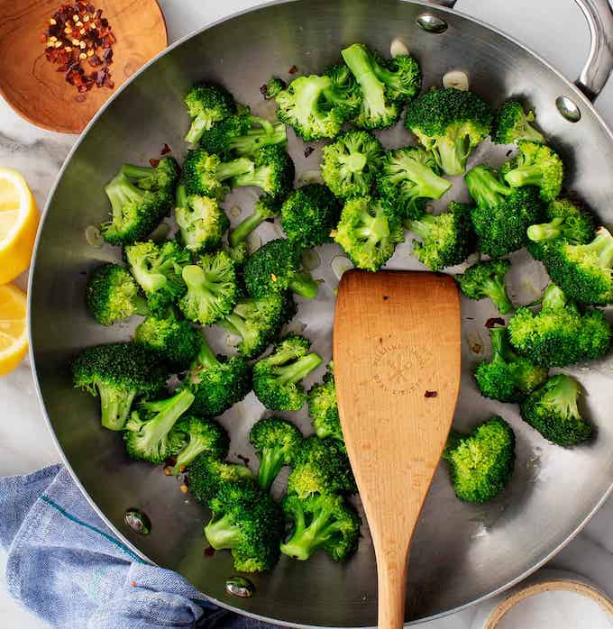 easy sauteed broccoli florets