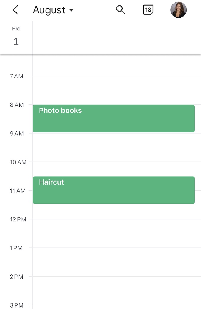 photo book calendar reminder