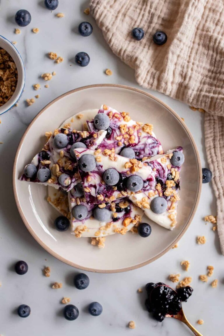 blueberry frozen cottage cheese bark