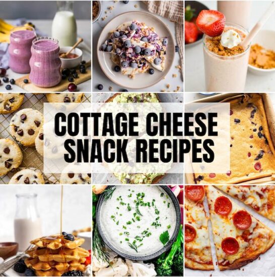 cottage cheese snacks square