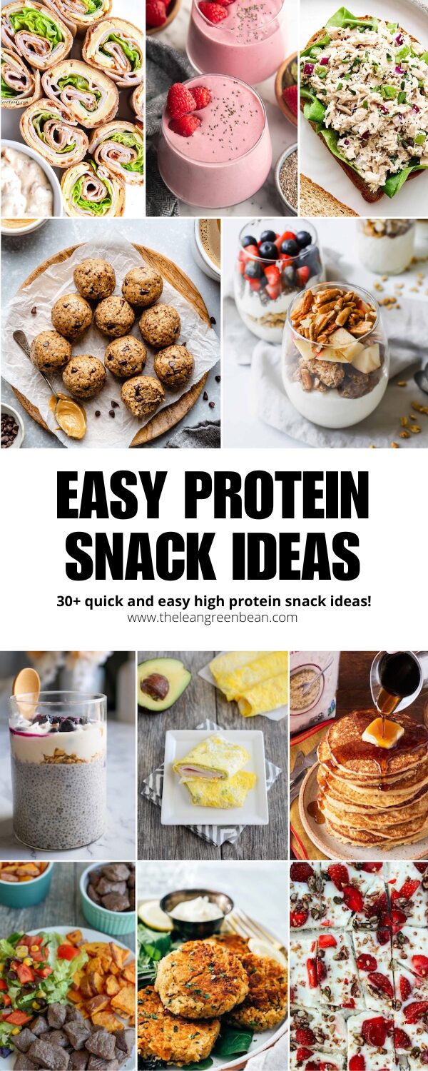 This list of easy protein snacks is full of lots of 5-minute options for busy families! Everything from make-ahead protein options to quick protein snacks for busy parents!