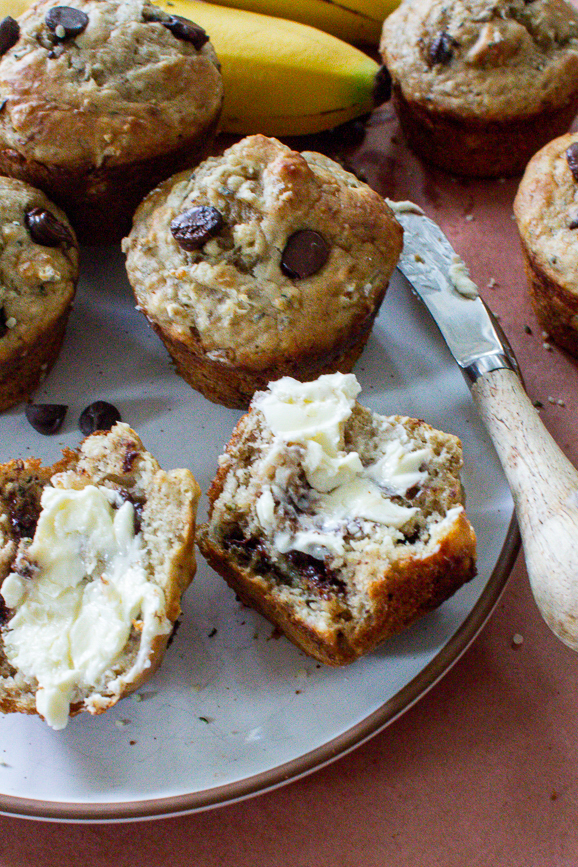 banana cottage cheese muffins with hemp and flax