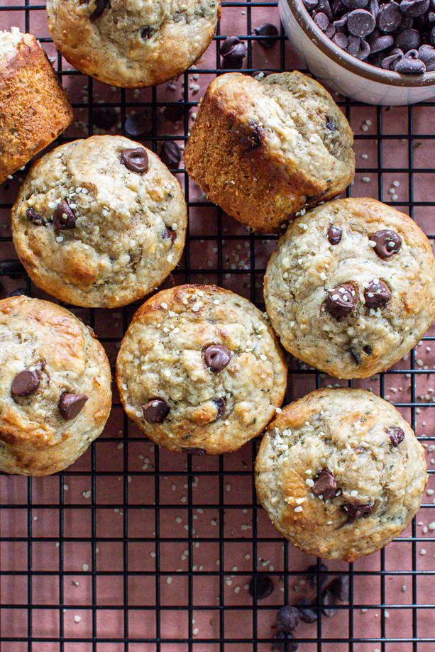 moist banana cottage cheese muffins