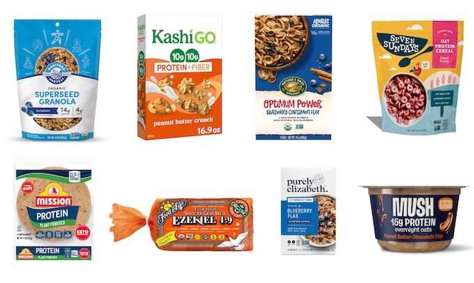 high protein vegan grain snacks