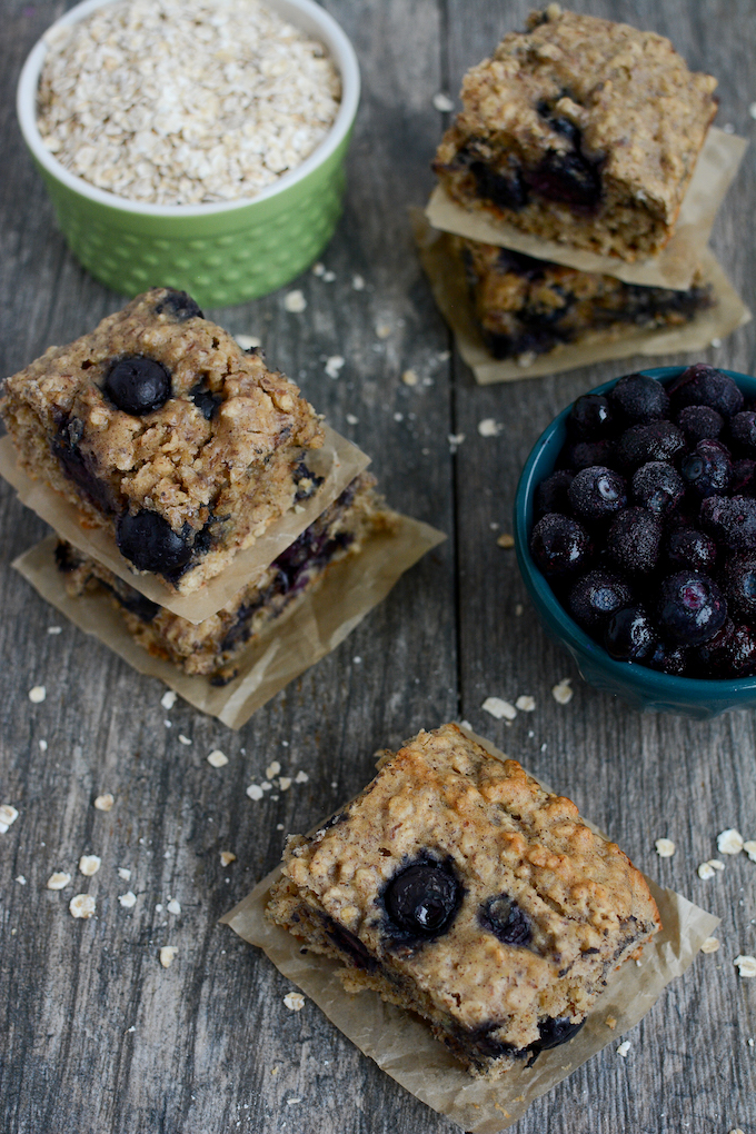 blueberry oat breakfast bars