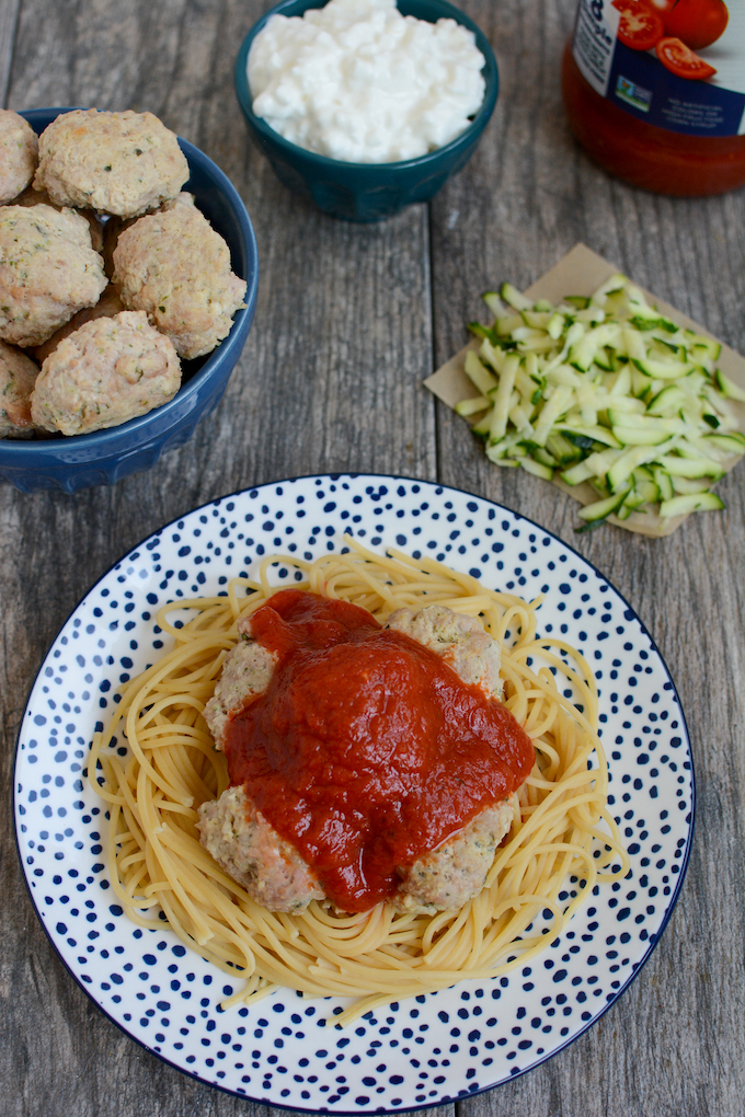 High Protein Turkey Meatballs 11 high protein turkey meatballs with cottage cheese and zucchini